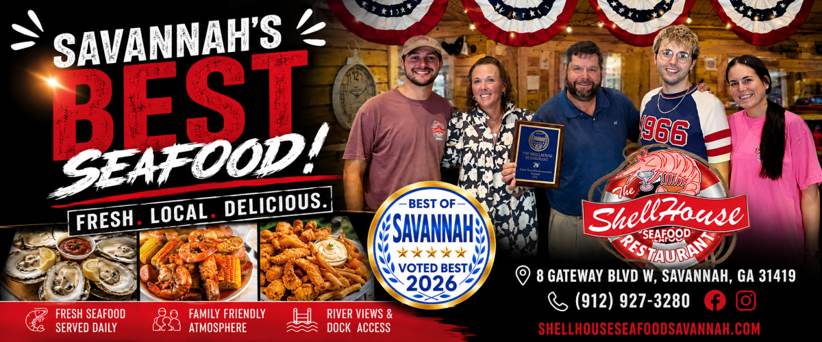 Voted BEST Seafood Restaurant in Savannah!